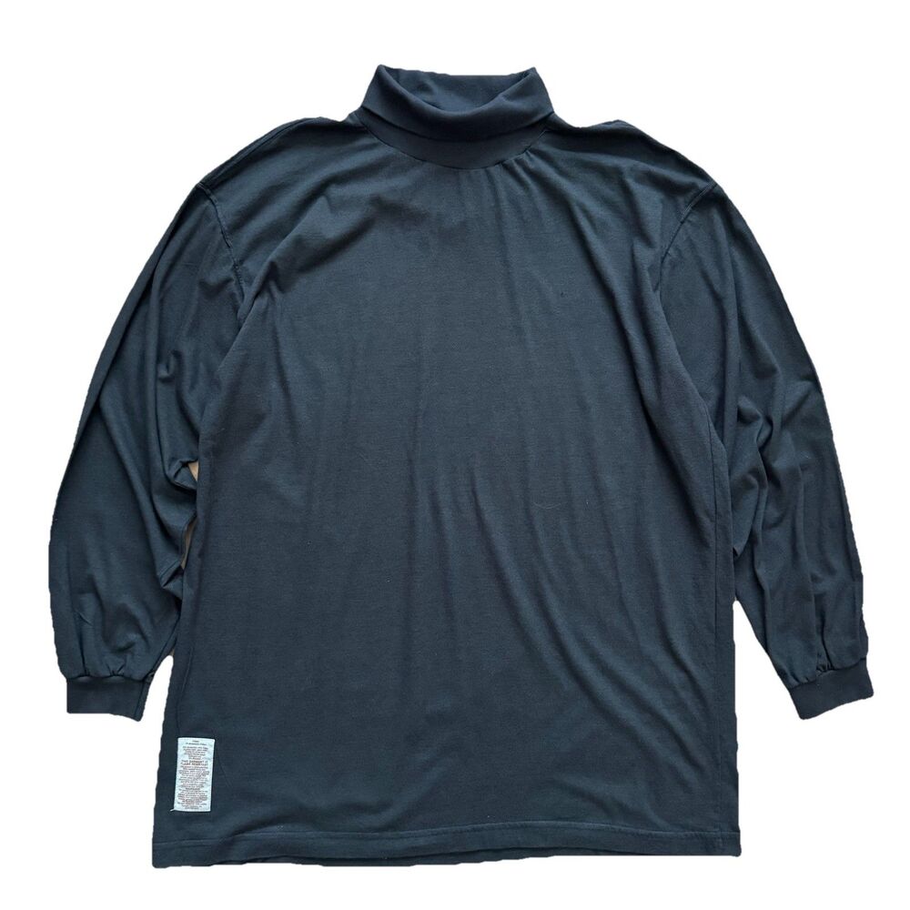 Tyndale FR Turtleneck Shirt Mens XL Dark Gray Flame Resistant Long Sleeve USA